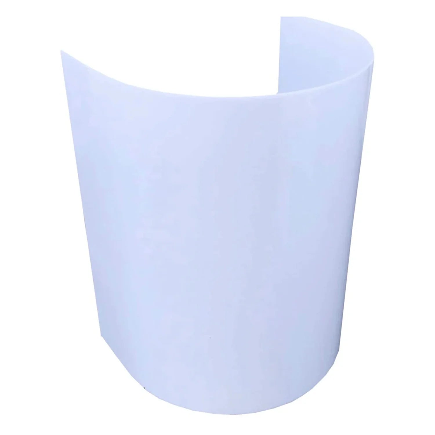 Round Uplight Decor Cover Shield Acrylic 15" Tall - (Set Of 20 Pieces, White)